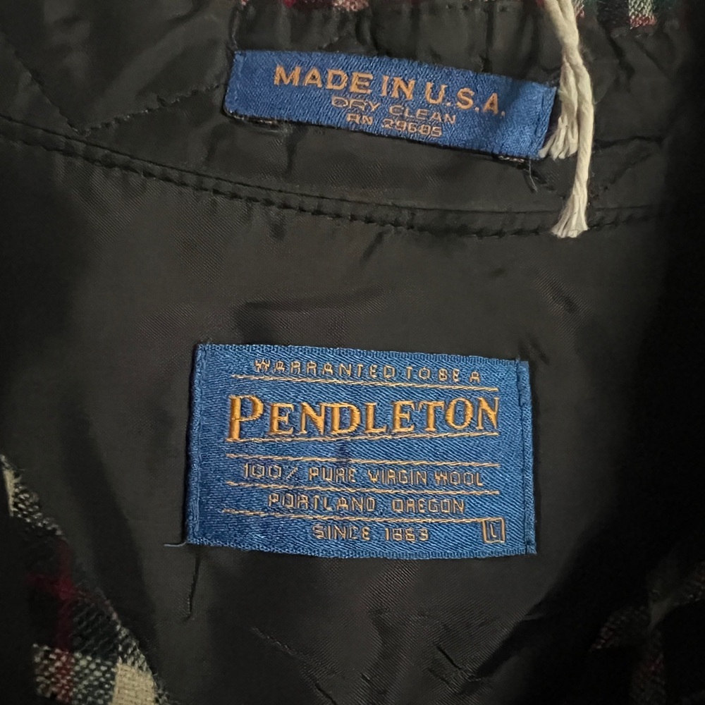 Vintage Pendleton Plaid Button Down Shirt - image 4